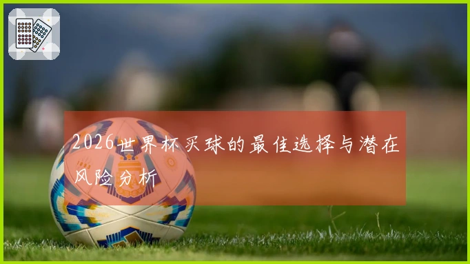 2026世界杯买球的最佳选择与潜在风险分析