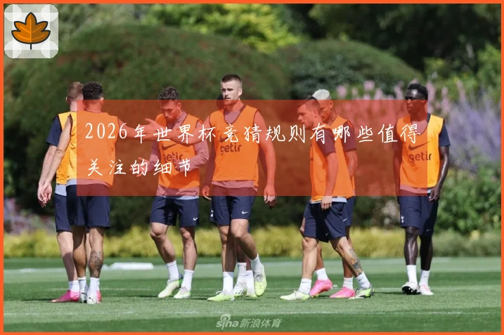 2026年世界杯竞猜规则有哪些值得关注的细节